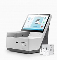 i20 blood gas and chemistry analysis system analyzes pH, pCO2, pO2, Na+, K+, Cl, Ca++, Lact, Glu, tHb, s02, FO2Hb, FHHb, FCOHb, FMetHb